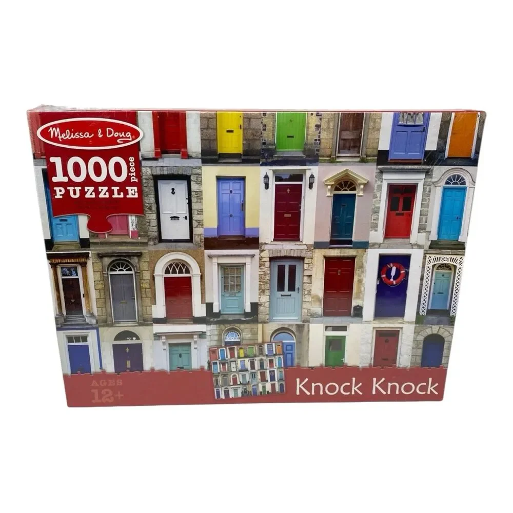 Puzzle Melissa & Doug Knock Knock 1000 Piece Jigsaw Colorful Doors Adult 12+